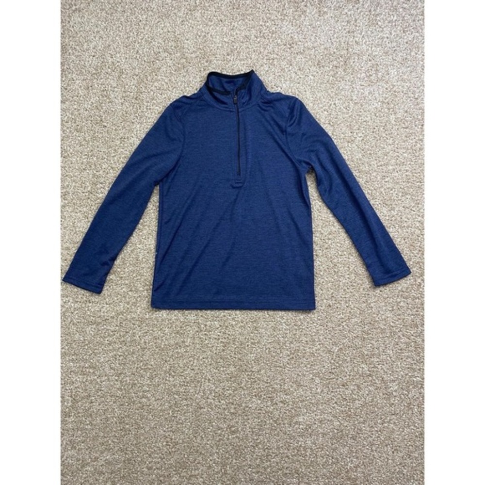 BCG Blue 1/4 Zip Lightweight Long Sleeve Shirt Sz S Woman